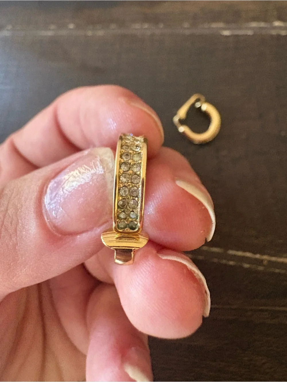 Dior gold tone